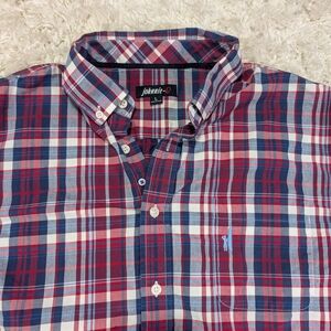 johnnie-O Red, Navy & White Plaid Button-Down Shirt